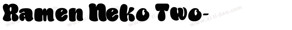Ramen Neko Two字体转换